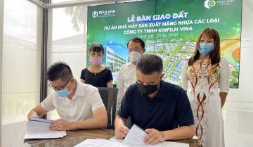 Trần Anh Group bàn giao đất cho Dự án nhà máy sản xuất màng nhựa